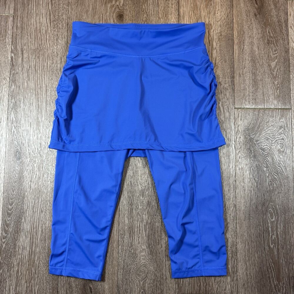 Sol Sister 2 in 1 Swim Skirt Leggings Skort Blue Athletic Medium